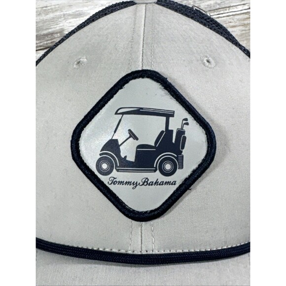 New Mens Tommy Bahama Steel‎ Blue Golf Cap Snapback Hat Nice!- NWT - Picture 7 of 8